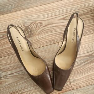 Karen Scott Mason Dark Brown Heels Size 8